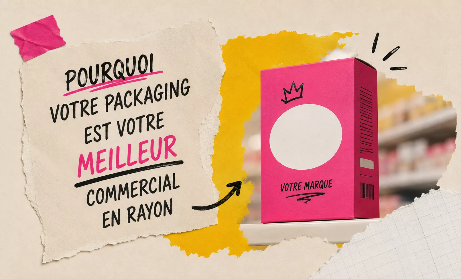 Pourquoi votre packaging est votre meilleur commercial en rayon